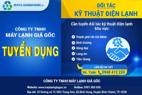 Tuyển đối tác kỹ thuật (thợ) điện lạnh